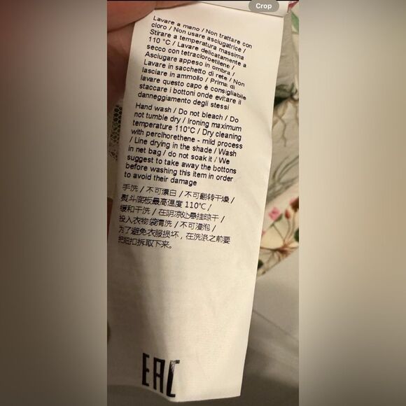 N°21 Numero Ventuno Womens Floral Print Blouse Sz 8-10 M Alessandro Dell’Acqua - Picture 9 of 10